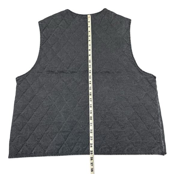 Nike Jordan Flight Heritage Insulated Vest Grey Black Men's Sz Large DV7565-010 - Picture 7 of 7